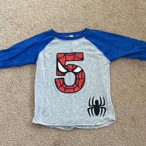 5th Birthday Shirt - Spiderman